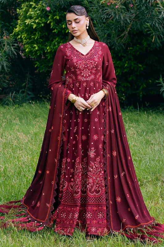 Mahnur Amelia Embroidered Luxury Khaddar 3pc