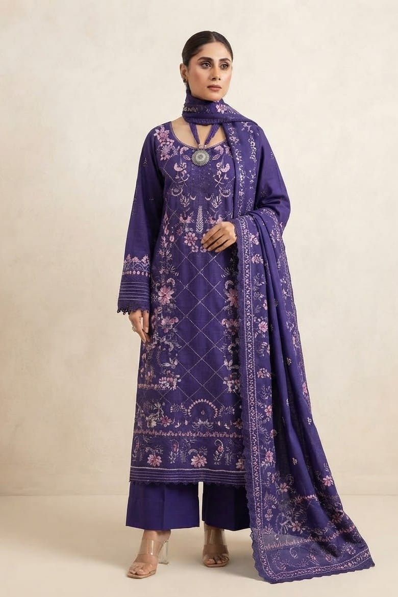 Irsa Nilofer Embroidered Luxury Khaddar 3pc