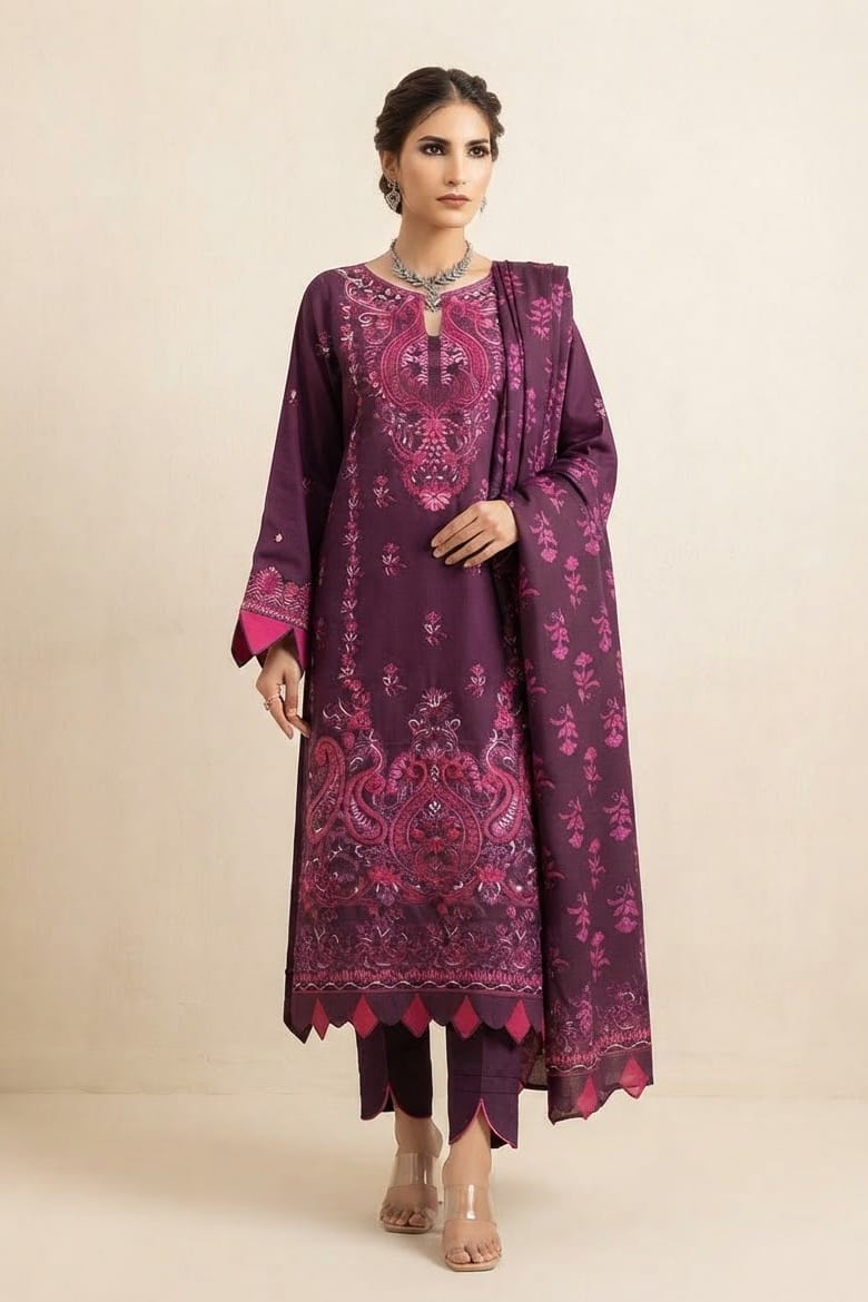 Irsa Nilofer Embroidered Luxury Khaddar 3pc