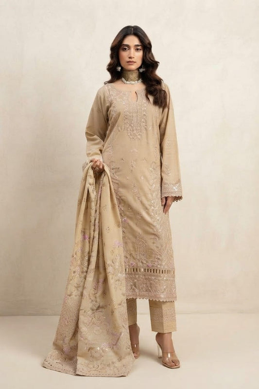 Irsa Nilofer Embroidered Luxury Khaddar 3pc