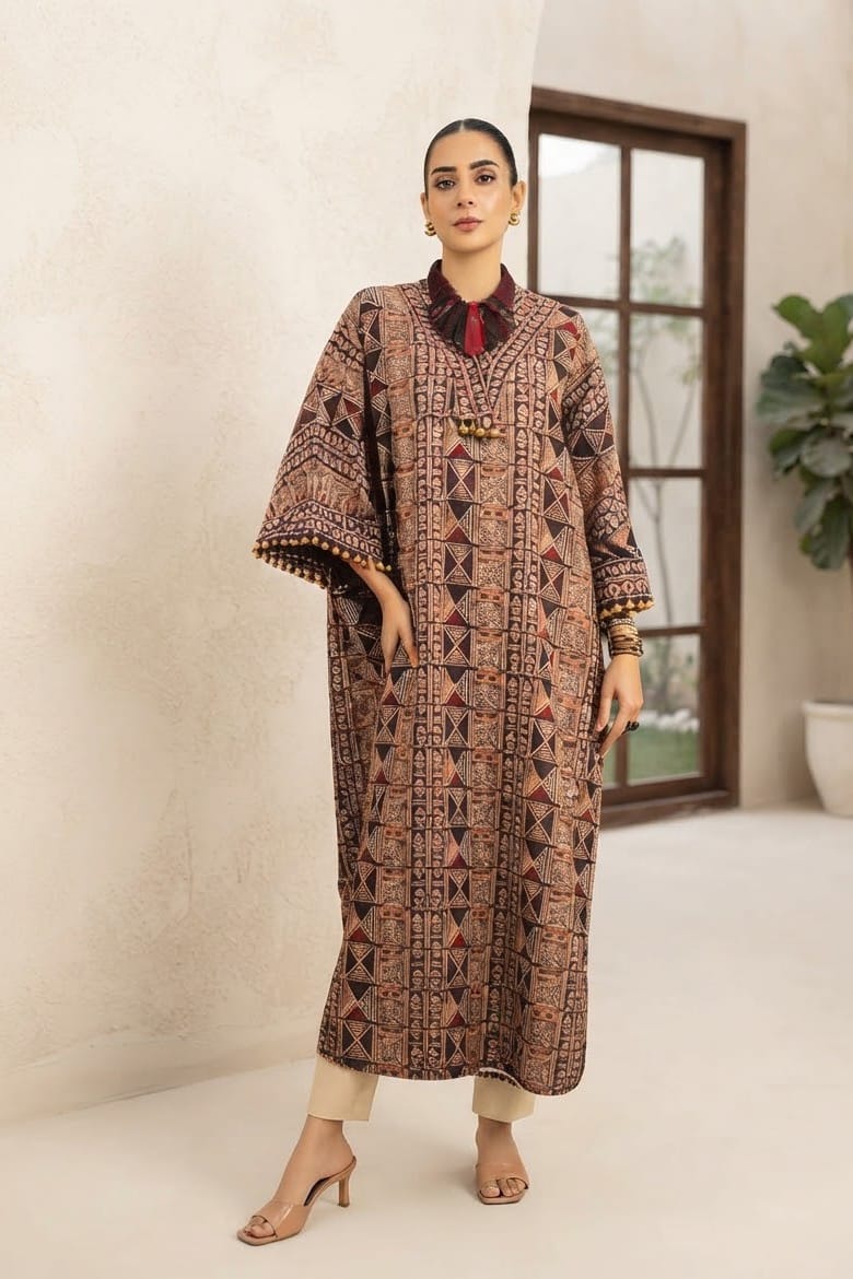 Al Karam Unstitched Printed Khaddar ST 2pc