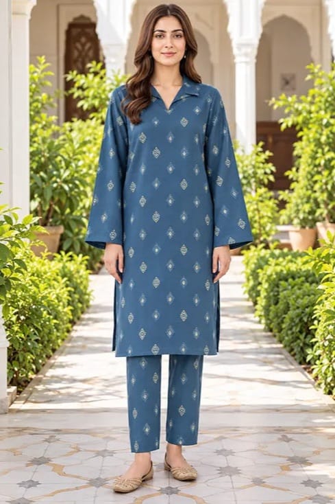 Lime Light Unstitched Printed Lawn Shirt