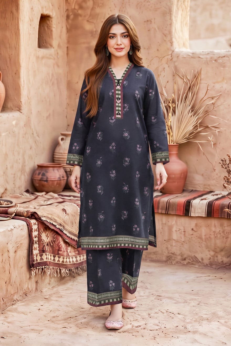 Lime Light Unstitched Printed Lawn Shirt