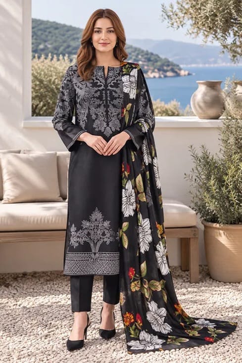 Lime Light Unstitched Printed Khaddar SD 2pc