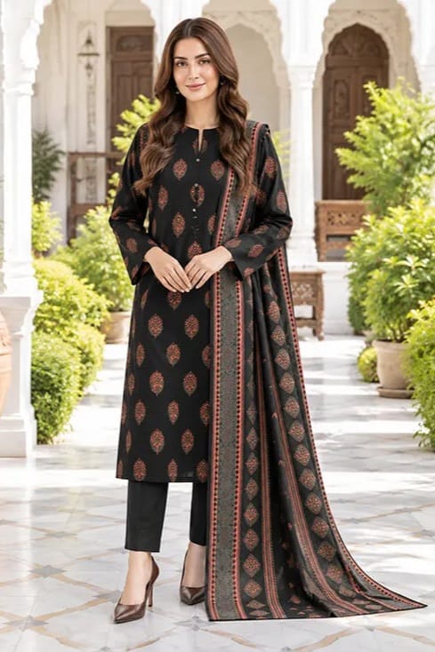Lime Light Unstitched Printed Khaddar SD 2pc