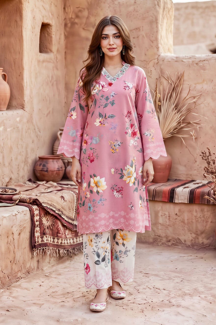 Lime Light Unstitched Printed Khaddar ST 2pc