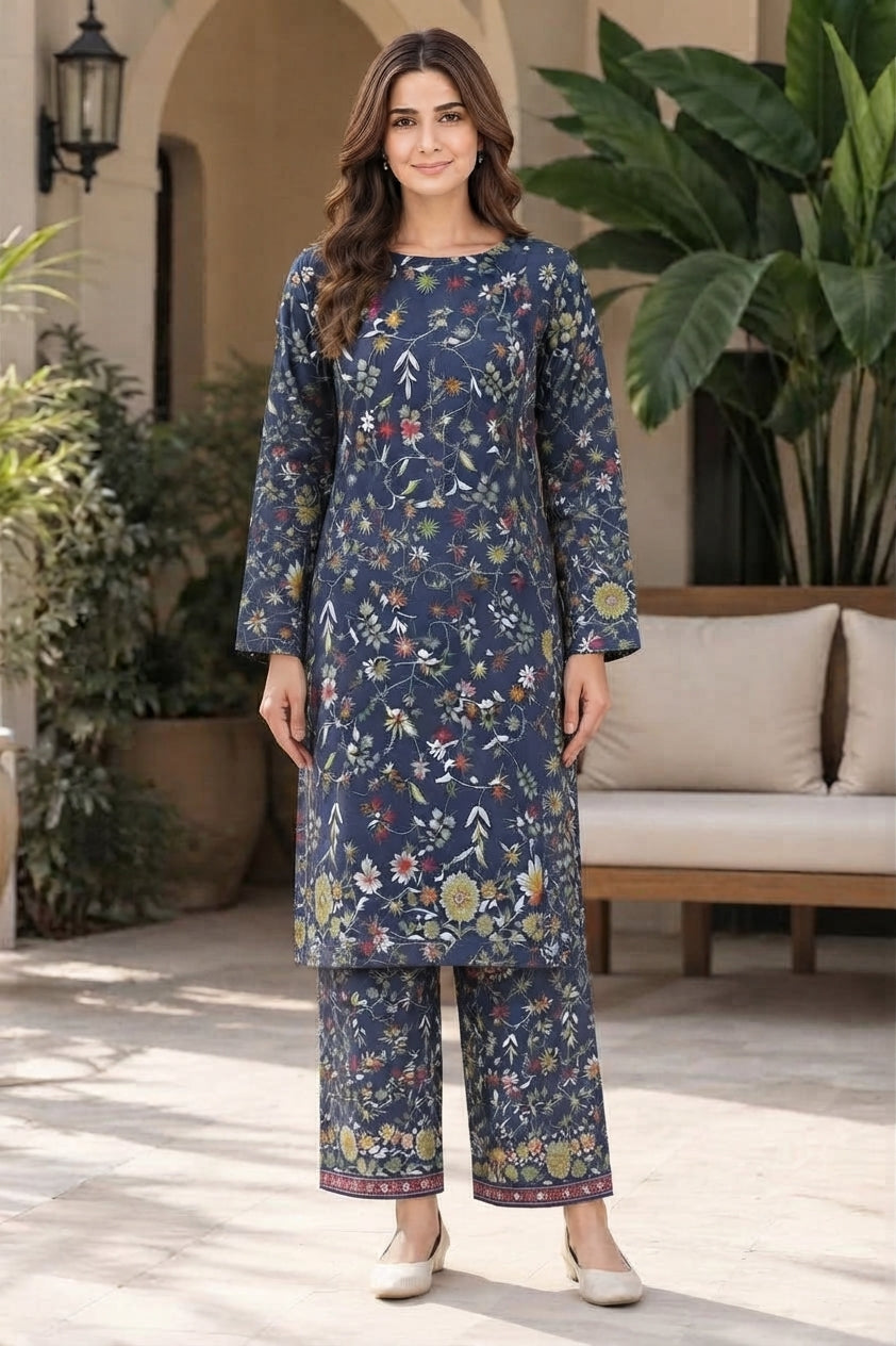 Lime Light Unstitched Printed Khaddar ST 2pc