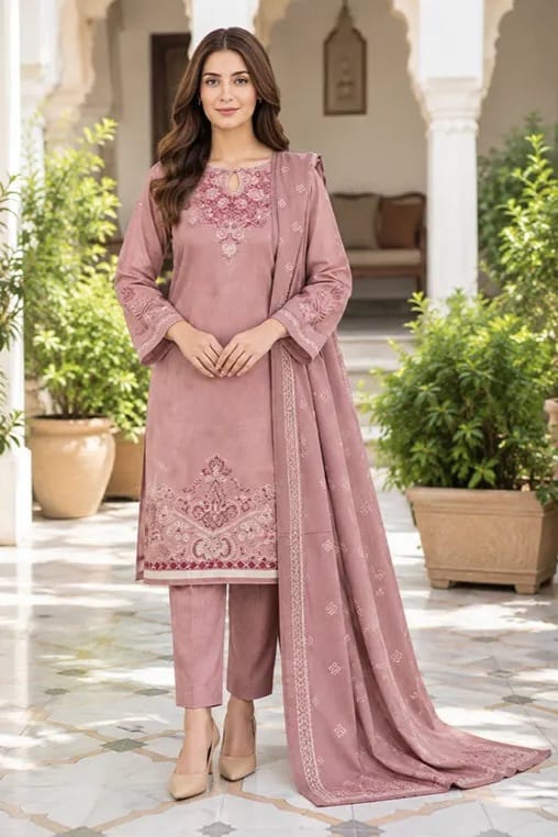 Lime Light Unstitched Paste Printed Khaddar 3pc