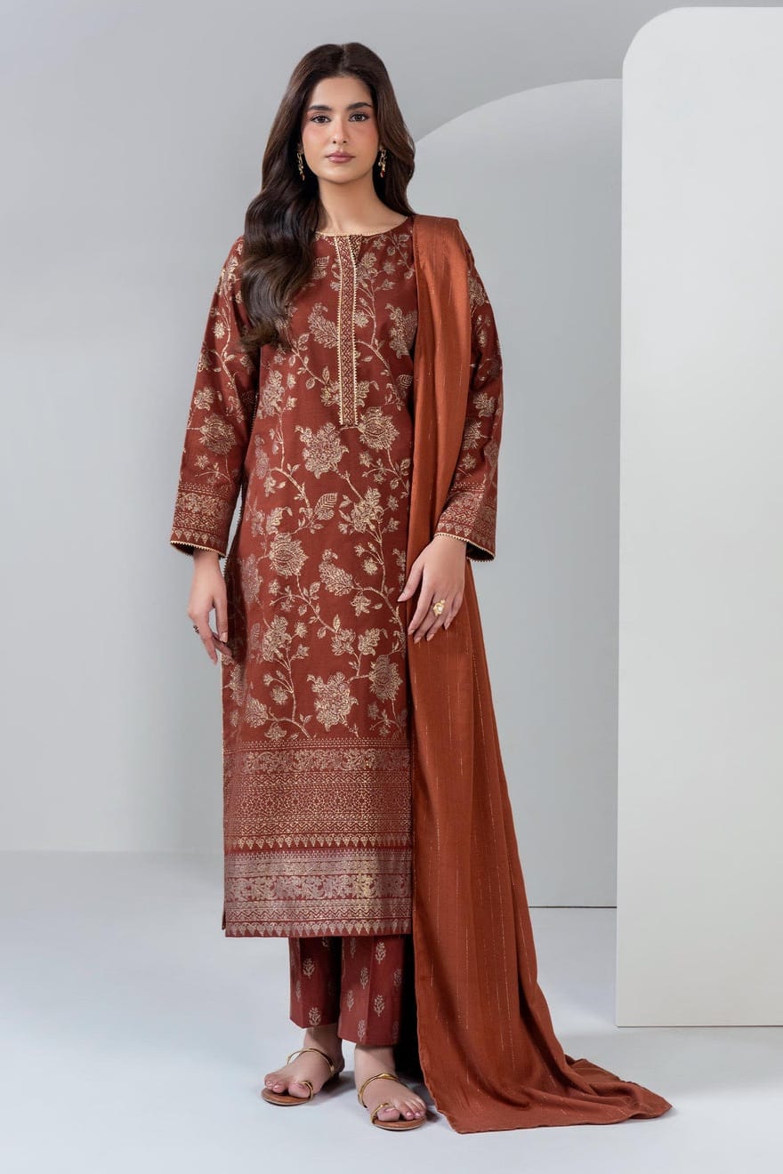 Lime Light Unstitched Paste Printed Khaddar 3pc