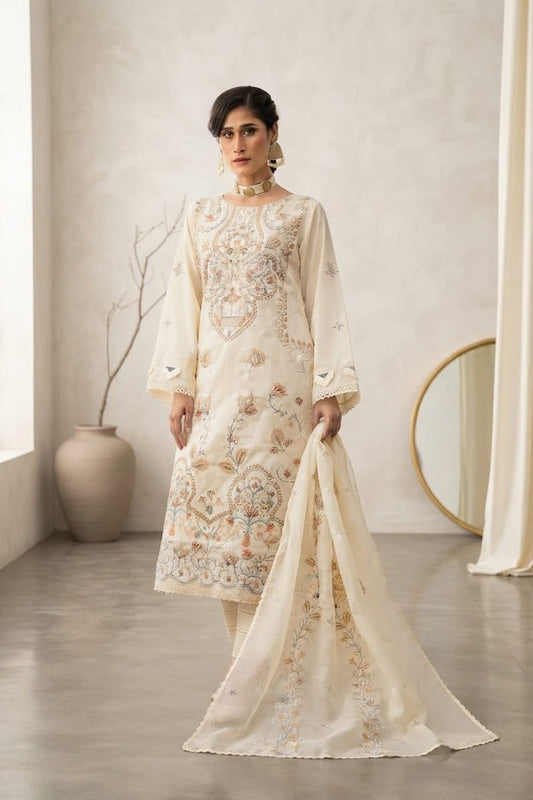 Irsa Afsana Embroidered Luxury Khaddar 3pc