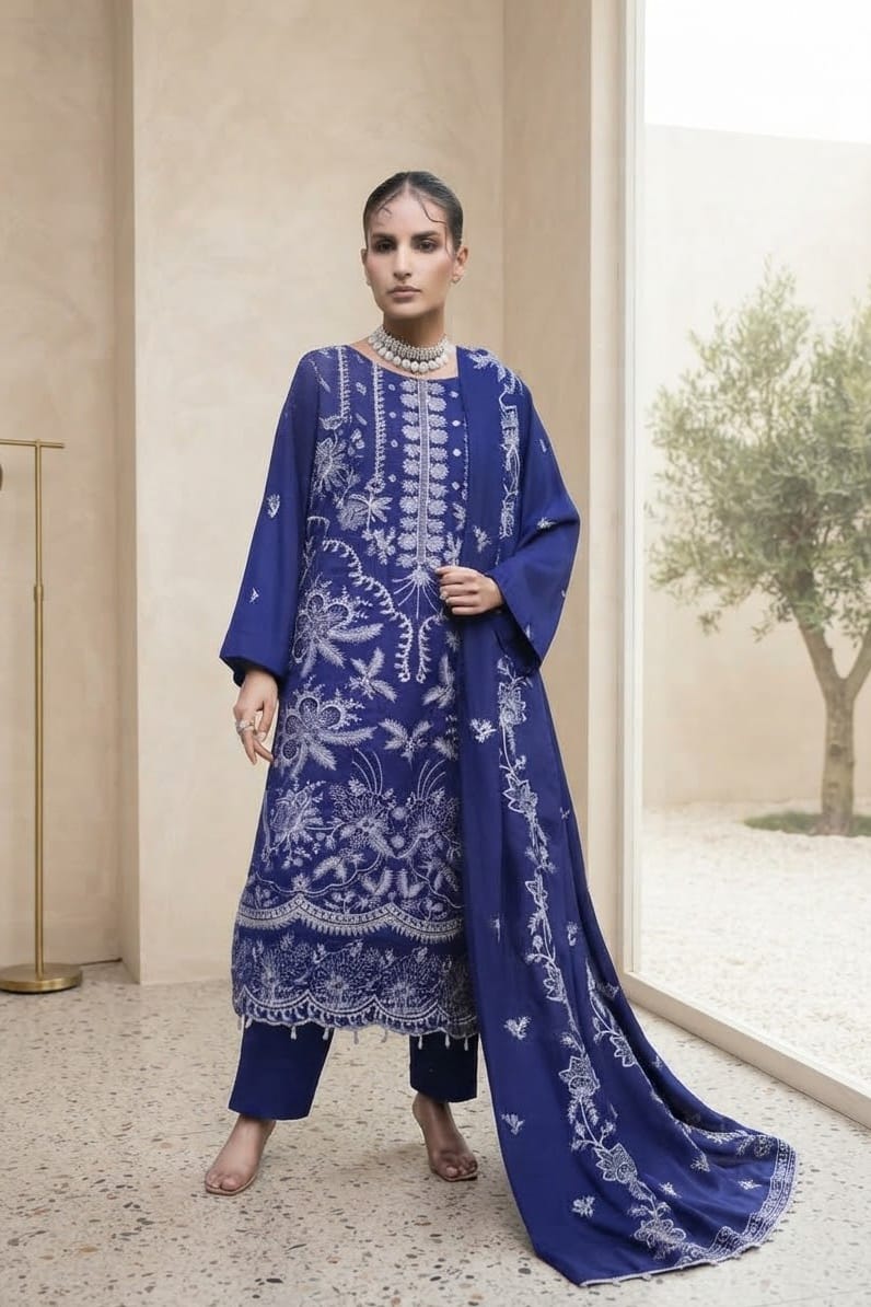 Irsa Afsana Embroidered Luxury Khaddar 3pc