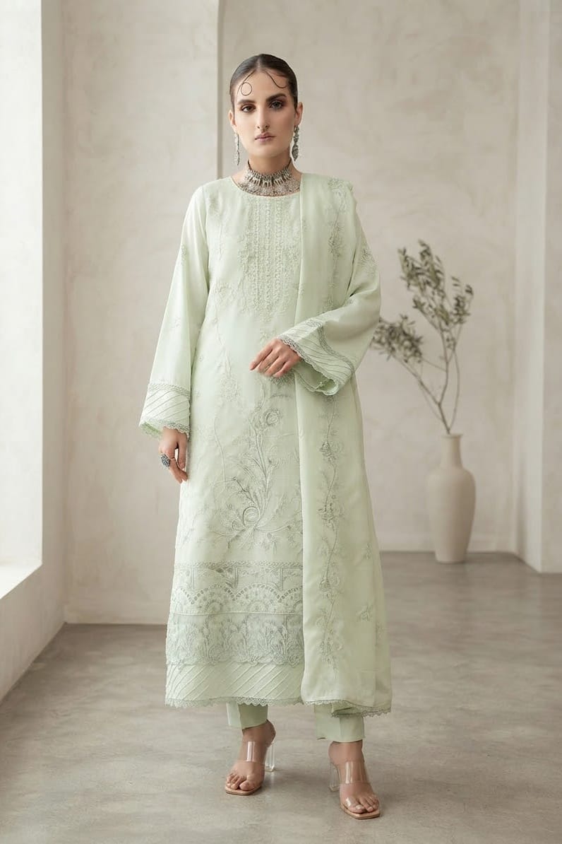 Irsa Afsana Embroidered Luxury Khaddar 3pc