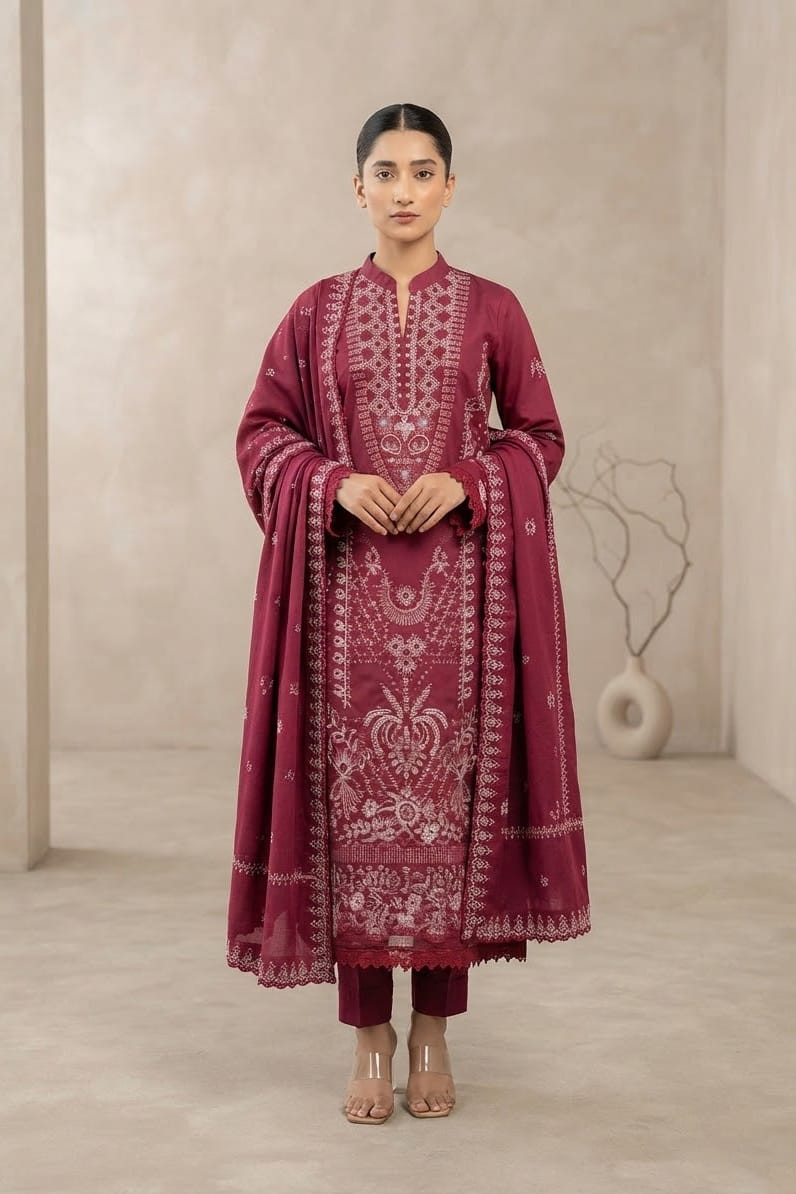Irsa Afsana Embroidered Luxury Khaddar 3pc