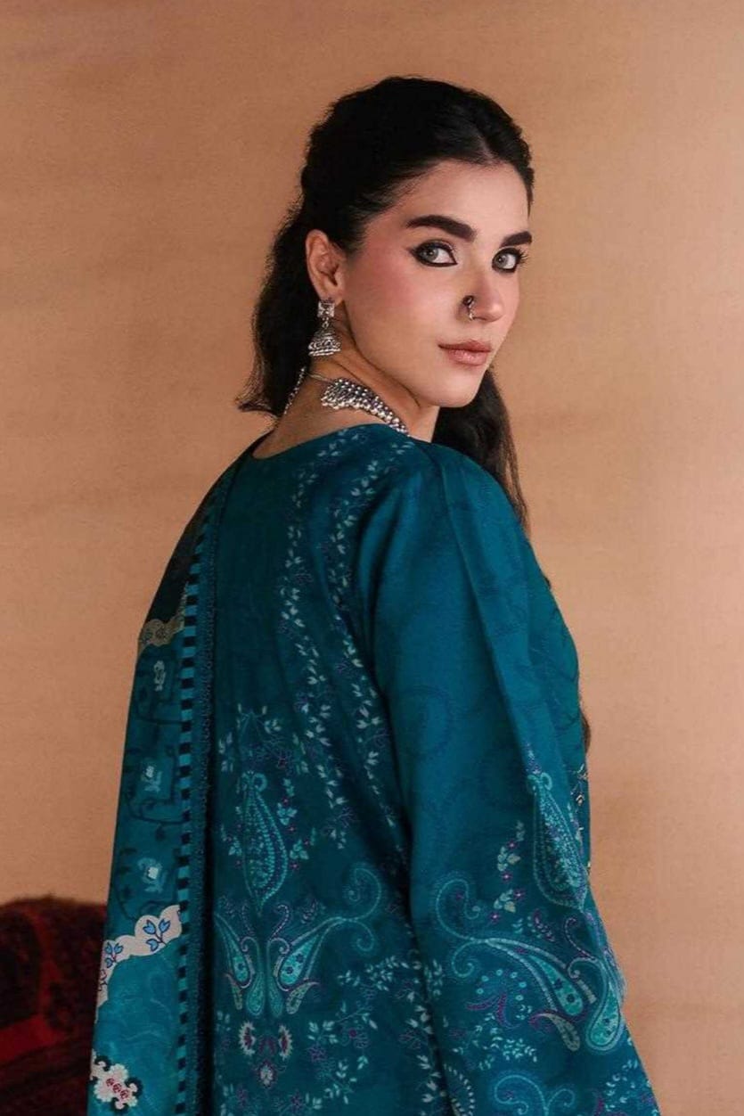ZYNC Embroidered Luxury Viscose 3pc
