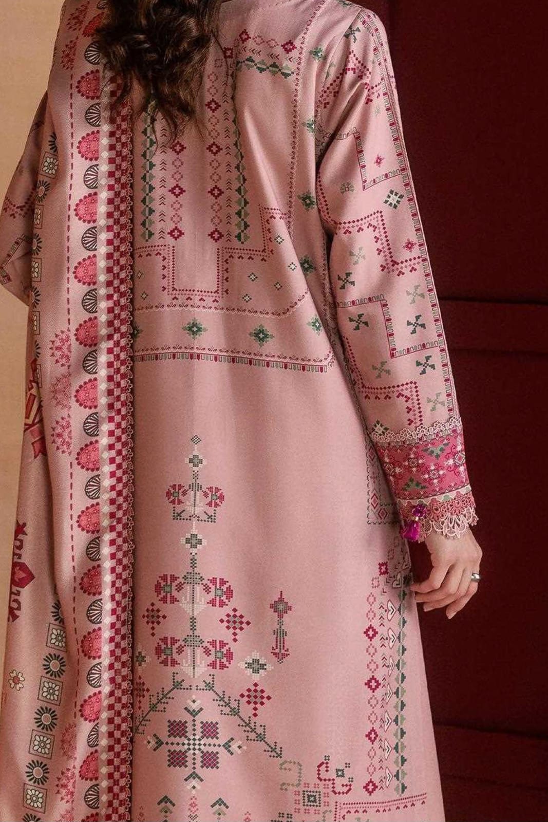 ZYNC Embroidered Luxury Viscose 3pc