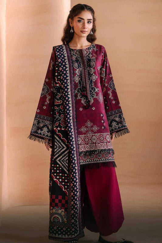 ZYNC Embroidered Luxury Viscose 3pc