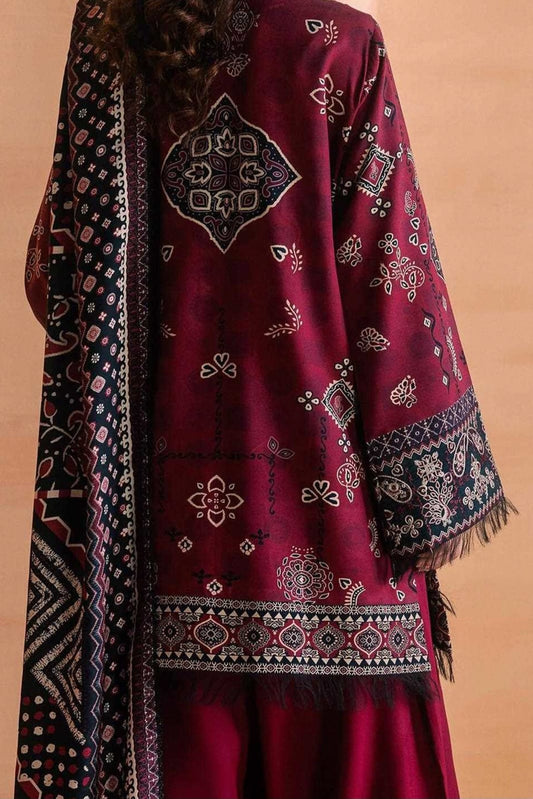 ZYNC Embroidered Luxury Viscose 3pc