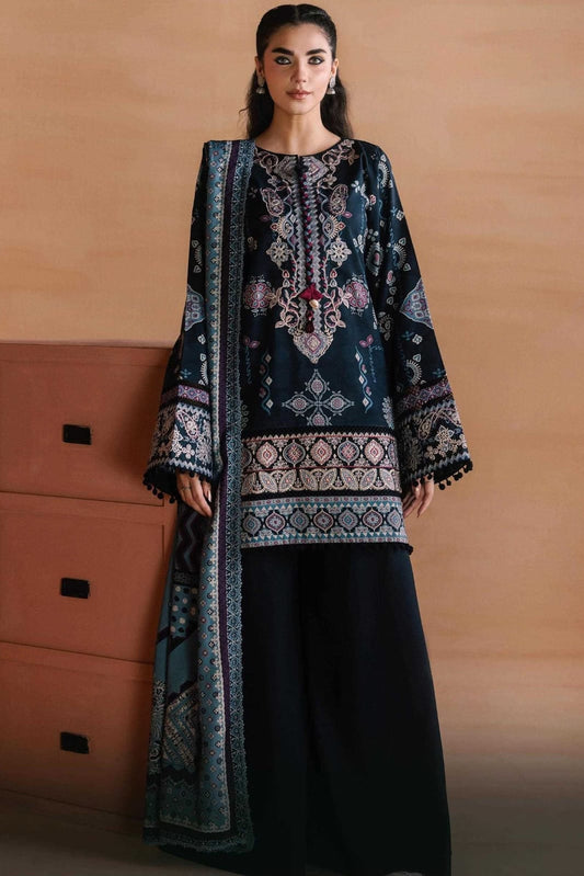 ZYNC Embroidered Luxury Viscose 3pc