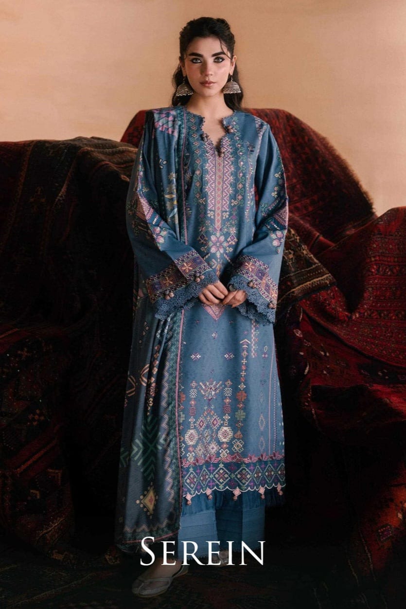 ZYNC Embroidered Luxury Viscose 3pc