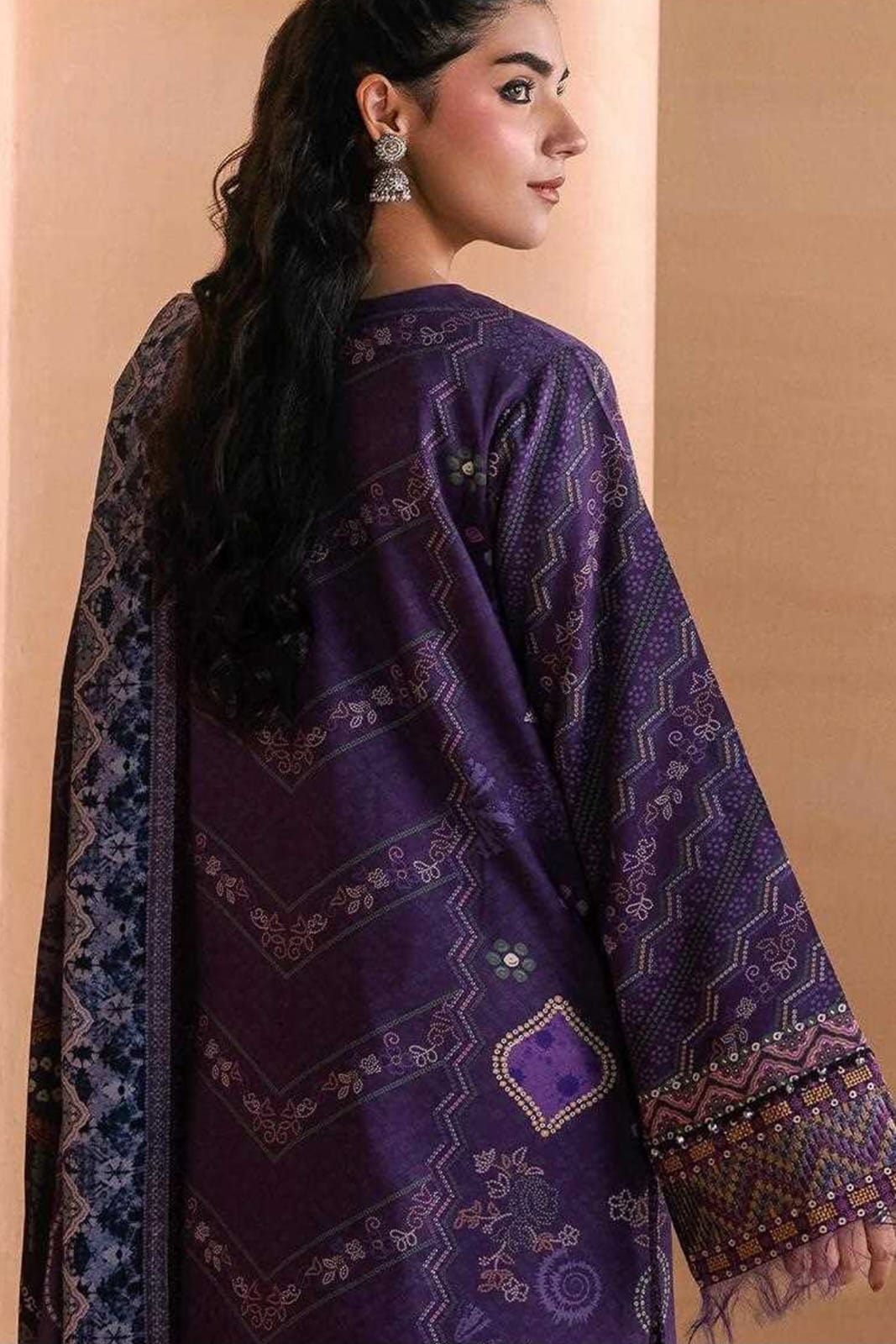 ZYNC Embroidered Luxury Viscose 3pc