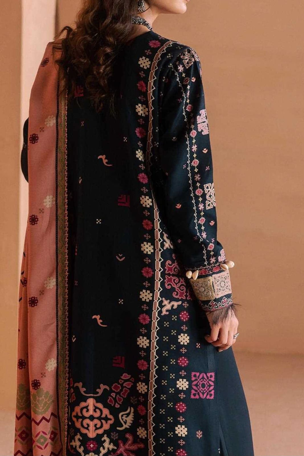 ZYNC Embroidered Luxury Viscose 3pc