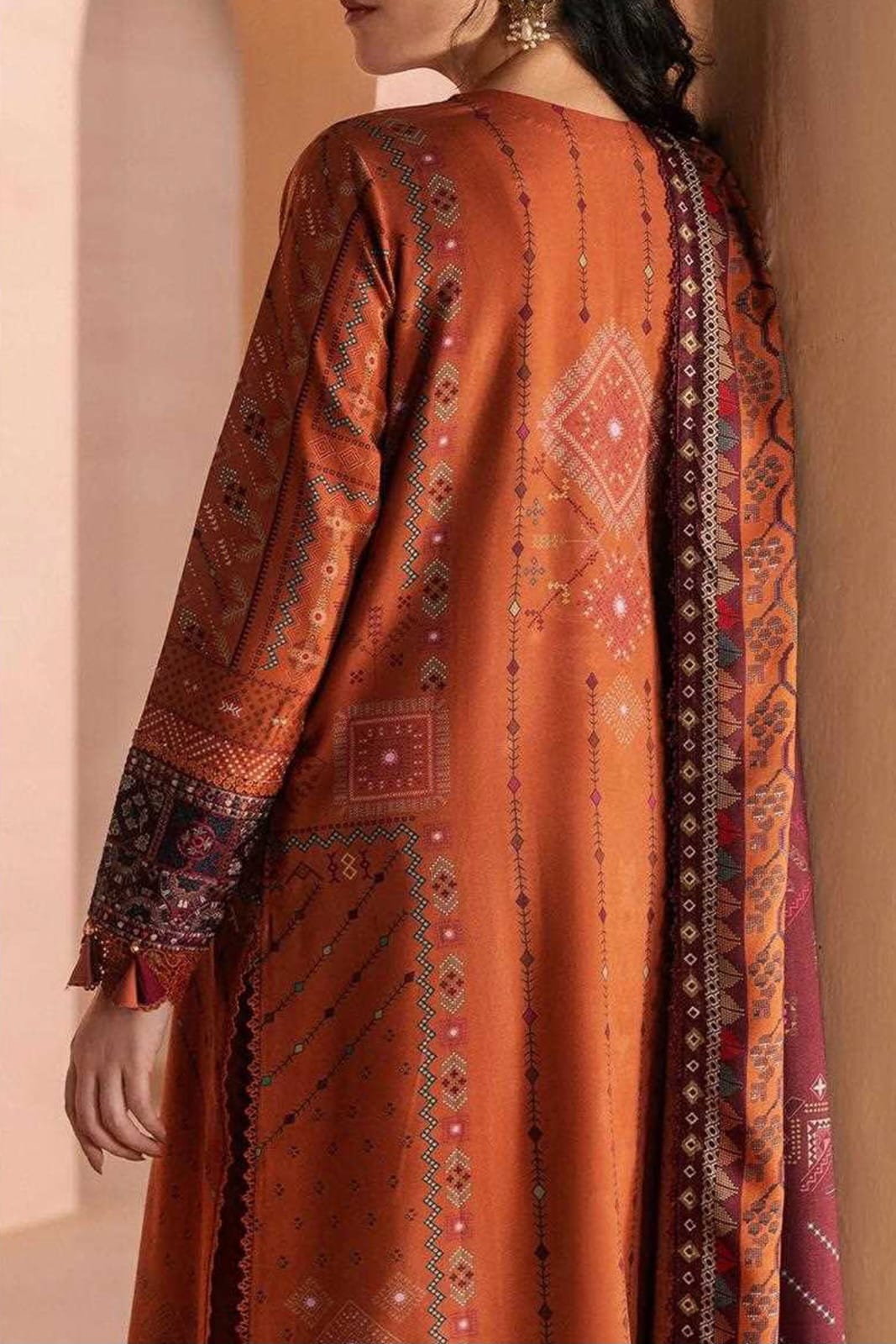 ZYNC Embroidered Luxury Viscose 3pc