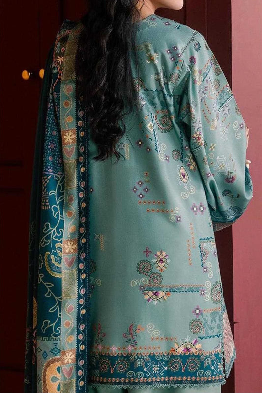 ZYNC Embroidered Luxury Viscose 3pc