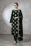 Binzada Unstitched Embroidered Velvet 3pc