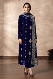 Binzada Unstitched Embroidered Velvet 3pc