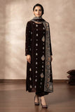 Binzada Unstitched Embroidered Velvet 3pc