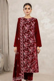Binzada Unstitched Embroidered Velvet 3pc