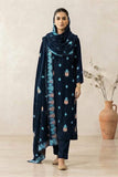 Binzada Unstitched Embroidered Velvet 3pc