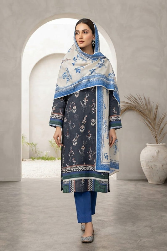 Mix Brand Unstitched Printed Khaddar 3pc