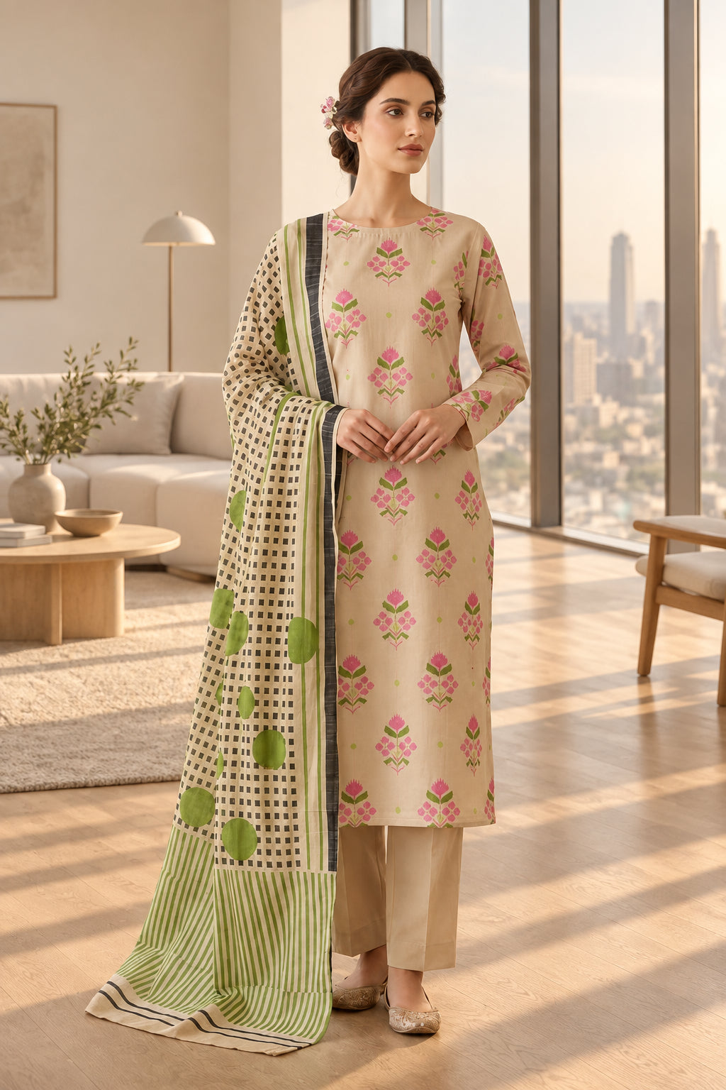 Mix Brand Unstitched Printed Khaddar 3pc