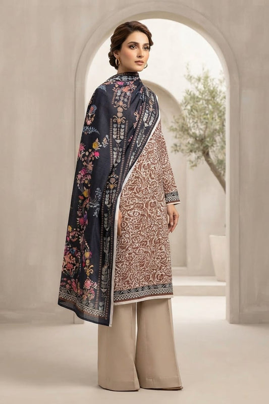 Mix Brand Unstitched Printed Khaddar 3pc
