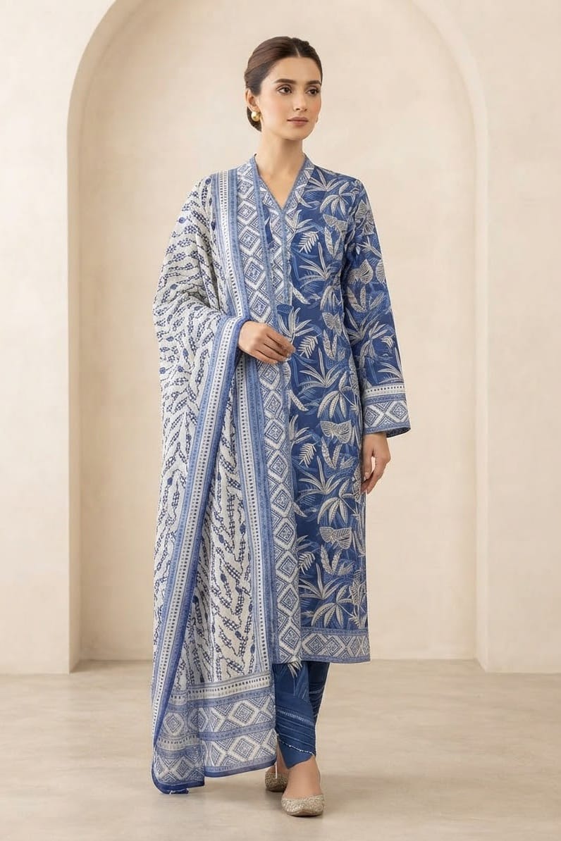 Tawakal Premiuim Stitched Printed Khaddar 3pc
