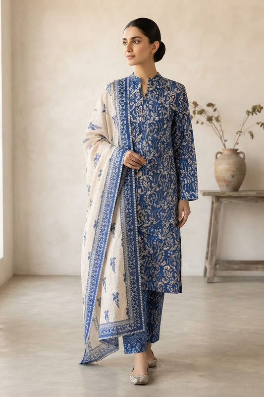 Tawakal Premiuim Stitched Printed Khaddar 3pc