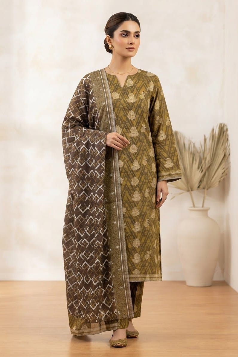 Tawakal Premiuim Stitched Printed Khaddar 3pc