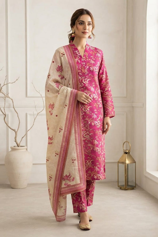Tawakal Premiuim Stitched Printed Khaddar 3pc