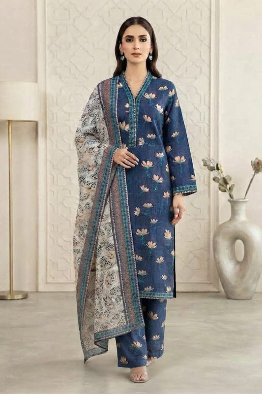 Tawakal Premiuim Stitched Printed Khaddar 3pc