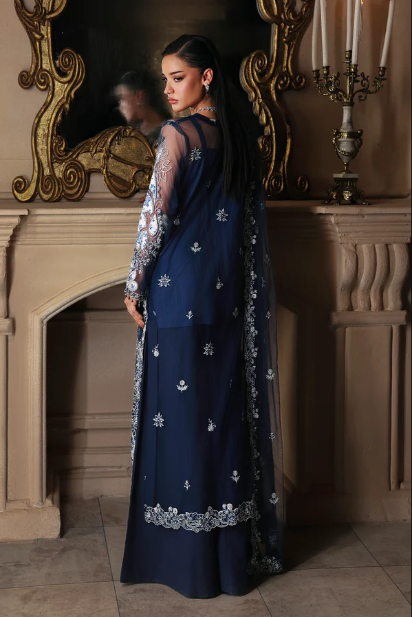 RajBari Sage Embroidered Luxury Formal 3pc