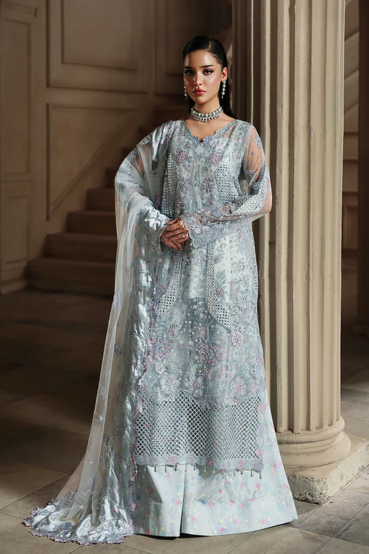 RajBari Sage Embroidered Luxury Formal 3pc