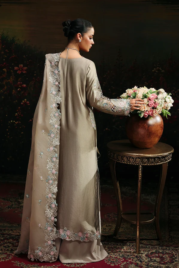 RajBari Sage Embroidered Luxury Formal 3pc