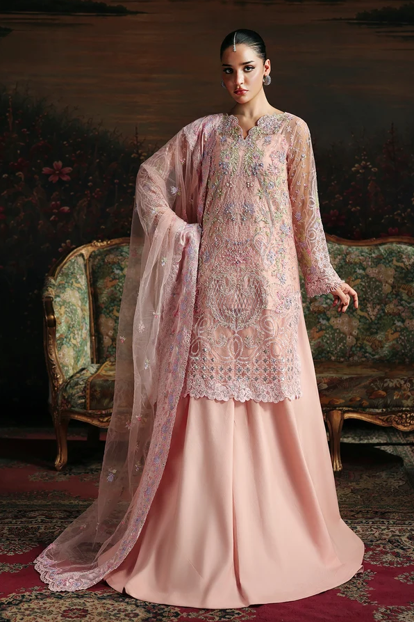 RajBari Sage Embroidered Luxury Formal 3pc