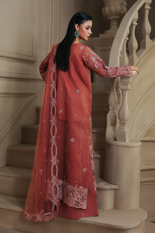 RajBari Sage Embroidered Luxury Formal 3pc