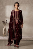 Premium Unstitched Embroidered Velvet 3pc