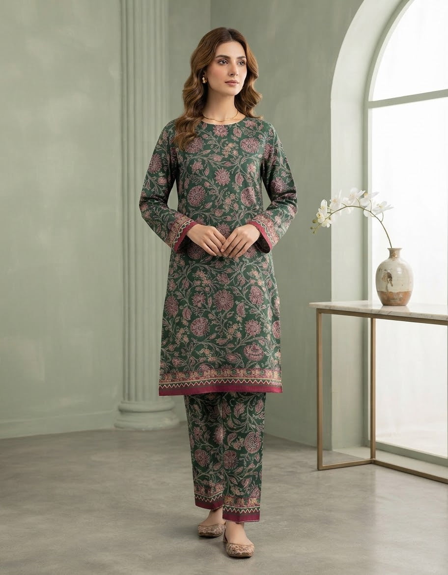Mix Brand Unstitched Printed Khaddar Allover ST 2pc