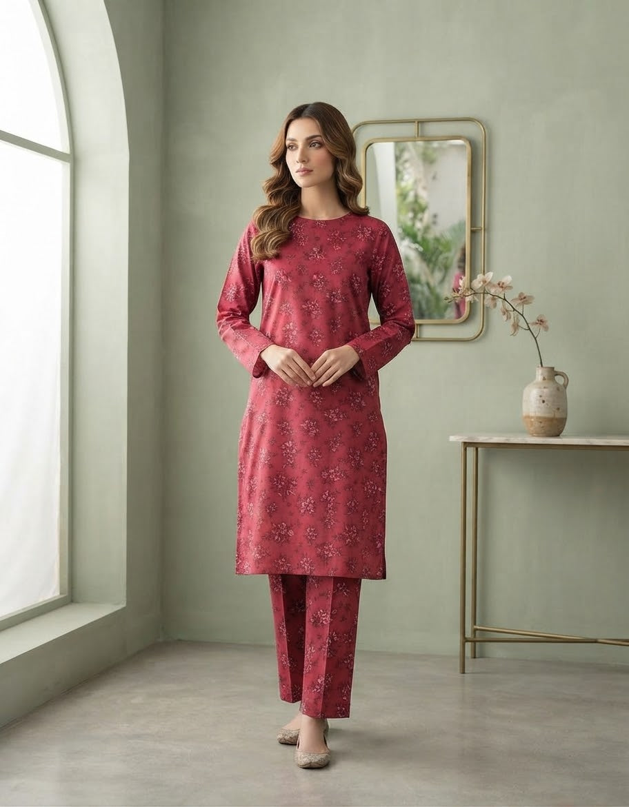 Mix Brand Unstitched Printed Khaddar Allover ST 2pc