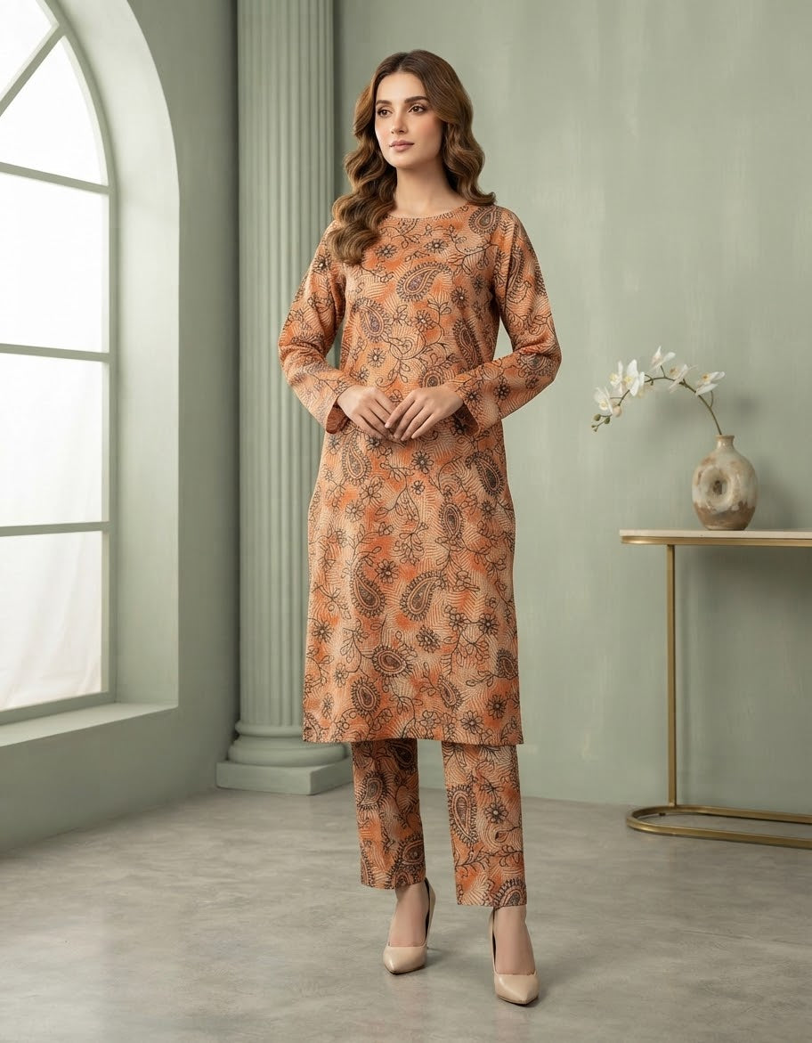 Mix Brand Unstitched Printed Khaddar Allover ST 2pc