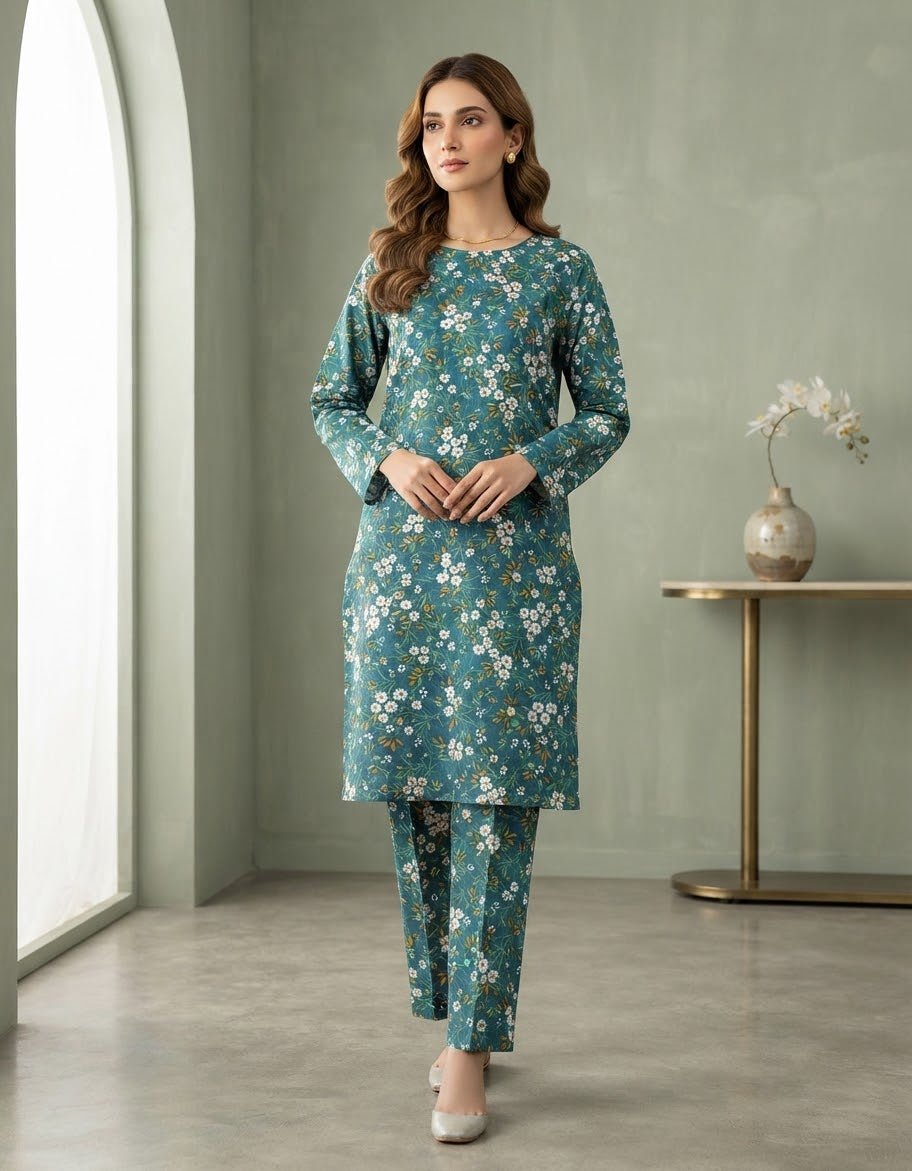 Mix Brand Unstitched Printed Khaddar Allover ST 2pc